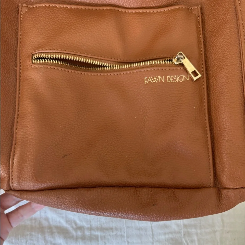 Fawn Design Tan Backpack Diaper Bag